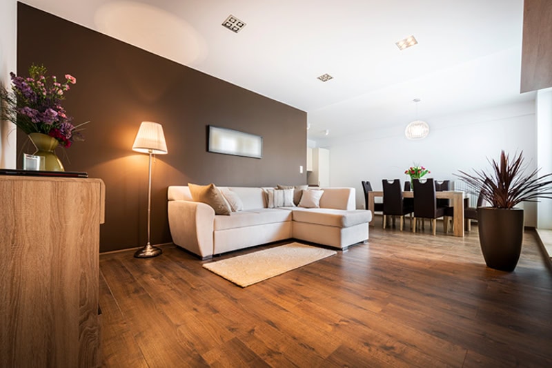 Beautiful living room in Newbury Park home, representing improved indoor air quality.